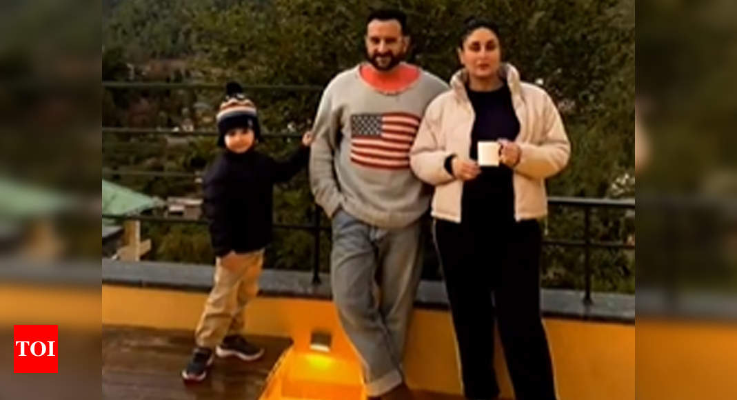 Kareena Kapoor Khan shares a charming family picture with Saif and Taimur from Dharamsala! – Times of India